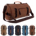 thumbnail image 2 of Coofit Travel Backpack Fashion Retro Unisex Cylinder Canvas Duffel Bag Outdoor Rucksack Shoulder Handbag Backpack, 2 of 10