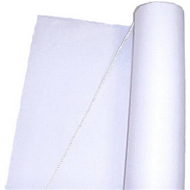 Fabric Wedding Aisle Runner White Plain lace like No Print Design 36"x150ft.