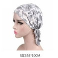 thumbnail image 1 of Bonnet de Chimiothérapie Impression Foulard Femmes Coton Musulman Foulard Impression Chimiothérapie Turban Extensible Perte Turban Noué Perte de Cheveux Musulman Baotou Noué Couvre-Chef, 1 of 8