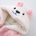 thumbnail image 6 of Stamzod Girls Fashion Cute Fleece Jacket Boys Winter Coat Long Sleeve Hooded Warm Jackets with Pocket Girls Clothes Pink 1-2Years, 6 of 7