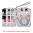 thumbnail image 2 of Graflsoa Compact Travel Organizer for Electronics - Waterproof Nylon Pouch for Chargers, Cables, Watches & Accessories, Grey, 2 of 7