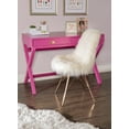 thumbnail image 3 of Linon Peggy 44" Writing Desk with 2 Drawers, Raspberry Pink, 3 of 15