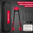 thumbnail image 2 of WETOLS Rivet Nut Tool, Hand Rivet with 7 Metric & Inch Mandrels M6 M8 M10, 1/4-20, 5/16-18, 3/8-16, 70pcs Rivnuts and Blow Carry Case, Steel - WE-882, 2 of 4