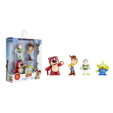 Toy Story Metalfigs 4-Pack – Buzz Lightyear Woody Alien Lotso – Gift Set for Kids and Fans Ages 8+ – Pixar Characters- 2.5″ Diecast Collectible Figure by Jada Toys
