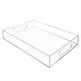 thumbnail image 1 of Bandeja Acrílica Transparente Bandeja Acrílica para Servir con Asas, Acrílico para Refrigerios de Almacenamiento Multifuncional, 1 of 5