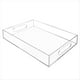 thumbnail image 1 of Bandeja Acrílica Transparente Bandeja Acrílica para Servir con Asas, Acrílico para Refrigerios de Almacenamiento Multifuncional, 1 of 7