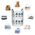 thumbnail image 6 of Haiem Snow Gnome For Winter Leather Dirty Clothes Laundry Basket,Sturdy & Waterproof,Collapsible Round Design For Efficient Space Management,Multi-Purpose Storage Basket, 6 of 8