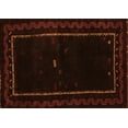 thumbnail image 1 of Ahgly Company Indoor Rectangle Abstract Orange Contemporary Area Rugs, 7' x 10', 1 of 1