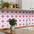 thumbnail image 2 of Mi Alma Vinyl Backsplash Decor - Pink Star Shaped Peel & Stick Tiles 6x6, 2 of 10