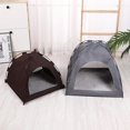 thumbnail image 7 of Cat Bed House with Soft Mat,Breathable Washable Pet Puppy Kennel Dog Cat Folding Indoor Outdoor House Bed Tent Brown, 7 of 7