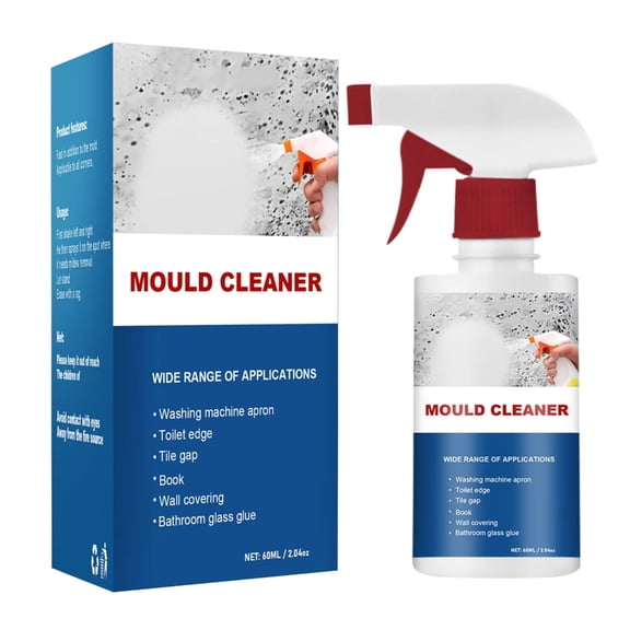 Mould Cleaning Spray 60ml Wall Mold Remover Bathroom Kitchen Cleaner Effective