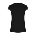 thumbnail image 3 of Mikilon Ensemble Élégant pour Femmes 2 Pcs Imprimé Manches Courtes Patchwork en Dentelle Col Rond Chic Confortable Noir S, 3 of 5