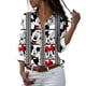 thumbnail image 3 of Disney-camisetas con estampado 3D de Mickey y Minnie, Tops informales de dibujos animados para la playa, estilo Harajuku, primavera y otoño, novedad de 2022, 3 of 5