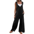thumbnail image 1 of HUGFEGWE Combinaison Décontractée Femme Confortable Col en V Sans Manches Mode Femme Rendez-Vous Poche CA919-124148, 1 of 6