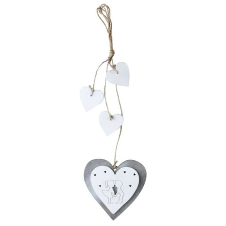 

HOTYA Wooden Heart Pendant DIY Wood Craft Hanging Ornament for Wedding Valentine s Day Birthday Decoration