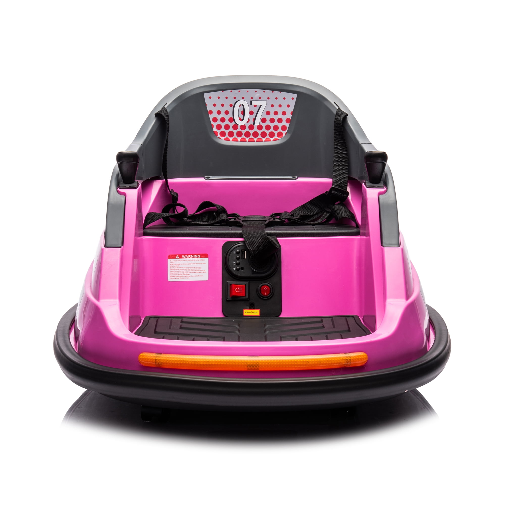 CIPACHO 12V Ride On Electric Bumper Car for Kids and Toddlers with Remote Control, LED Lights, Bluetooth, Baby Bumping Toy Cars Gifts for 18 Months, Pink CIPACHO 12V Ride On Electric Bumper Car for Kids and Toddlers with Remote Control, LED Lights, Bluetooth, Baby Bumping Toy Cars Gifts for 18 Months, Pink