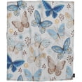 thumbnail image 4 of Yibo Colorful Butterfly Blanket Flannel Soft and Comfortable Anti-static Bed Sofa Blanket, 4 of 7