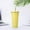 Yellow, variant on Water Bottle,Double Layer Stainless Steel Portable Edged Insulation Cup Creative Straw Cup Durable Paint 500ML