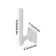 thumbnail image 3 of Estante de almacenamiento de cintas para el cabello | Organizador de joyas montado en la pared | Diseño adhesivo sin perforación | Soporte de plástico blanco para cintas para el cabello, pulseras, 3 of 6