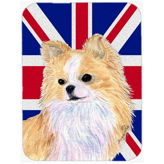 Carolines Treasures  Chihuahua With English Union Jack British Flag Mouse Pad