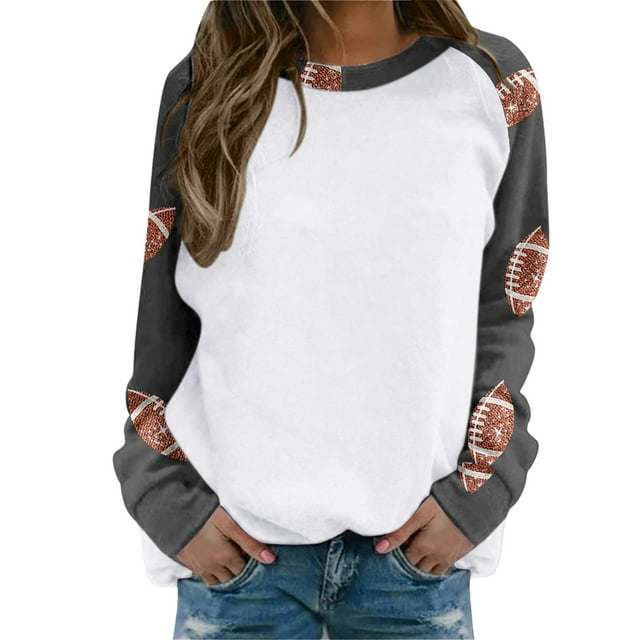 T-shirt à Manches Longues à Col Rond pour Femmes, Quotidien, Maison, Extérieur, Entraînement, Haut, Chandail Imprimé, Blouse