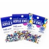 Small Assorted Acrylic Jewels 5mm, 3PKS - 145ct. Each by Horizon Group USA