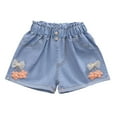 thumbnail image 4 of Godom Girl Shorts Casual Baggy Trendy Short Elastic Waist Drawstring Shorts, Sizes 3-12 Years, 4 of 7