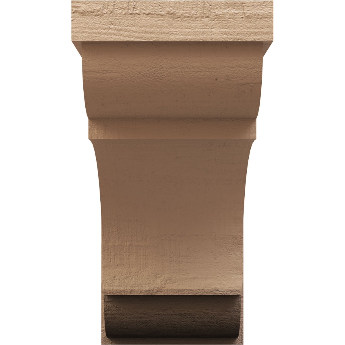 11"W x 22"D x 22"H Classic Bryant Rough Cedar Woodgrain TimberThane Corbel, Primed Tan