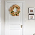 thumbnail image 3 of Yonrjhukm Simulated Rose Flower Wreath, Lifelike Door Lintel Decoration, Fake Floral Pendant for Weddings, Holidays, Home, and Mall Decor, Durable and Maintenance-Free, 3 of 7