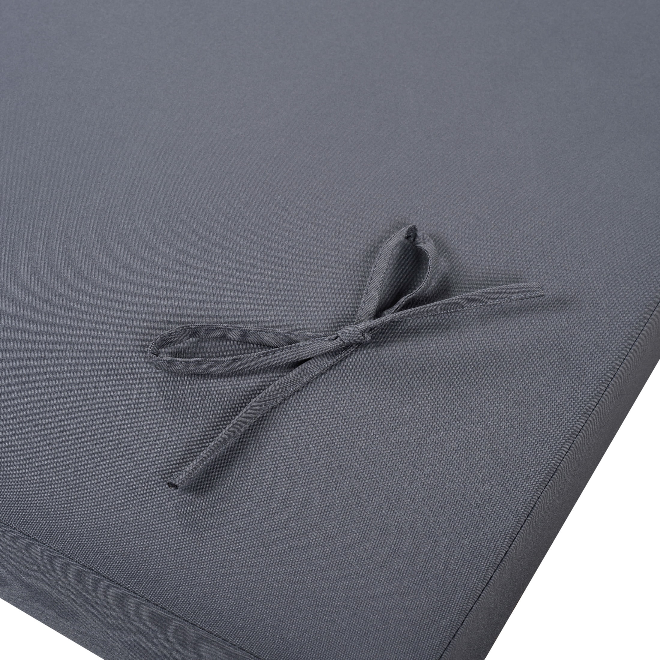 Christopher Knight Home Outdoor Chaise Lounge Cushion, 76.75"x 27"x 1.57", Dark Gray