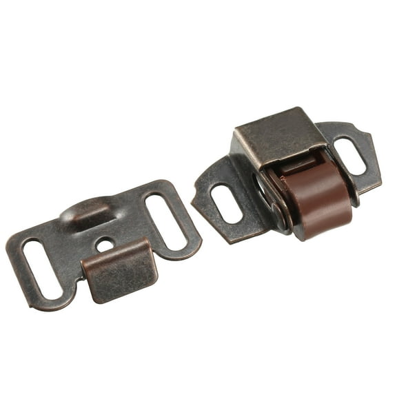 Uxcell Furniture Door Single Roller Catch Ball Latch Copper Tone 2 Pack