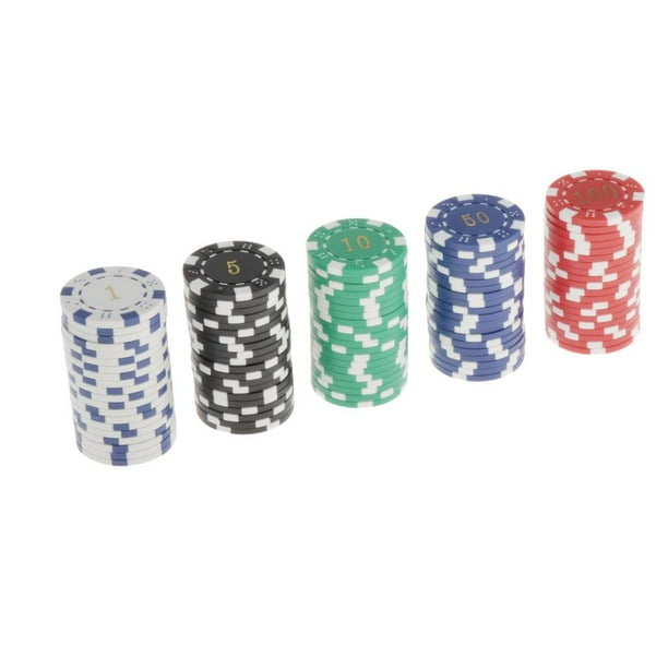 Set De 100 Fichas De Póquer Numeradas Con Valores | 5 Colores Y Caja Incluida | Ideal Para Noches De Juego, Casinos Y Aprendizaje Matemático