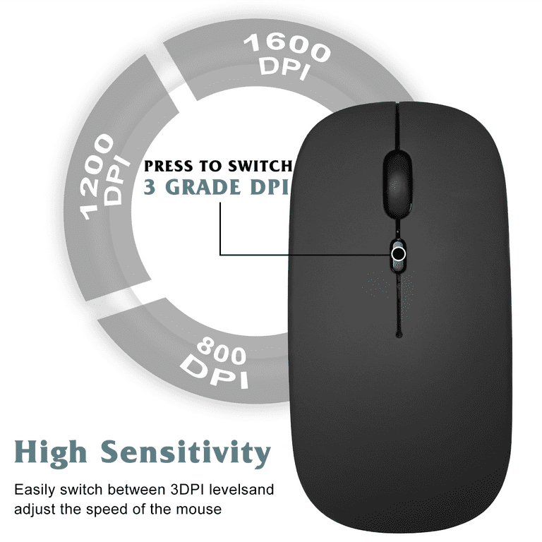 Wireless Rechargeable Mouse For Phones, Tablet, Android/IOS