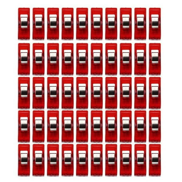 Premium Plastic Clips,Small Plastic Clips for Sewing,50Pcs Multipurpose Sewing Clips Premium Quilting Clips Assorted Colors Fabric Clips for Sewing Supplies Quilting,Sewing Quilting Supplies