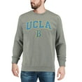 thumbnail image 3 of Men's Colosseum Heather Gray UCLA Bruins Arch & Logo Crew Neck Sweatshirt, 3 of 4