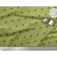 thumbnail image 2 of Soimoi Green Poly Georgette Fabric Sunflower & Stripe Print Fabric by Yard 42 Inch Wide, 2 of 3