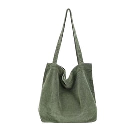 Westford Mill EarthAware Canvas Shoulder Bag – Natural/Sage Green, 100% Cotton, 14.17x14.17x6.3 Inches, 22" Strap