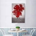 thumbnail image 2 of Wall26-Canvas Wall Art-RED and Black Back Ground Tree Theme-Giclee Painting Wall Bedroom Living House Decoration Home Art - 12x18 inches, 2 of 4