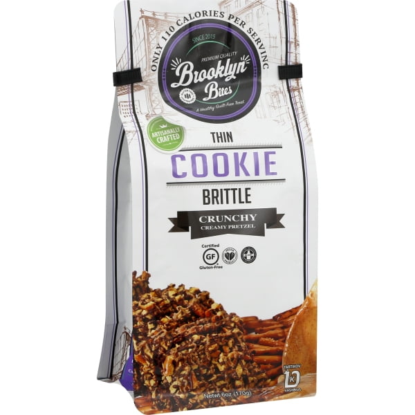 Brooklyn Bites Kosher Thin Cookie Brittle Crunchy Creamy Pretzel 6 Oz