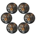 thumbnail image 7 of Round Plate Mat 15.4x15.4 Inchesx1 Placemat Table Mat Kitchen Mat Coffee Mat Fabric Thick, Strong Wear-Resistant, Heat Resistance Yellow Pretty Tiger Pattern, 7 of 7