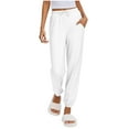 thumbnail image 2 of lmcalzta Womens Sweatpants Lounge Joggers Athletic Yoga Pants with Pockets Lightweight Drawstring, 2 of 9