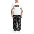 thumbnail image 5 of CafePress - LOVE Gay Pride Men's Light Pajamas - Men's Light Loose Fit Cotton Pajama Set, 5 of 7