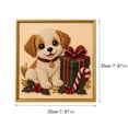 thumbnail image 2 of ARVELLIA DIY Christmas Pearl Painting Kit with Frame, Cute Puppy with Gift Box Holiday Portrait Beaded Art Craft Set for Adults and Beginners, Handmade Wall Decor Gift (7.8x7.8in), 2 of 5