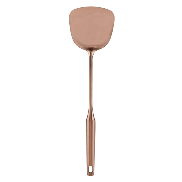 Cuchara de acero inoxidable, cucharón de sopa grande, espátula de cocina, herramienta de cocina, oro rosa 01#