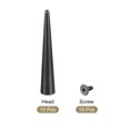 thumbnail image 3 of Unique Bargains 10x55mm Screw Back Rivets Solid Leather Studs Black 15 Sets, 3 of 5
