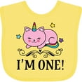 thumbnail image 3 of Inktastic First Birthday Unicorn Cat Girls Girls Baby Bib, 3 of 4