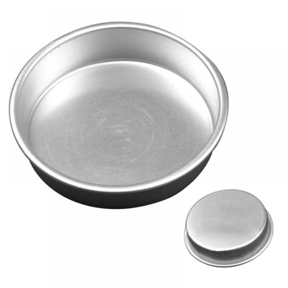 Clearance 4 Inch Aluminum Cake Mold Round Cake Pan Non Stick Bottom Pudding Mold Hamburger Mold DIY Baking Tools