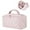 Pink, variant on Wide Open Lay-Flat Cosmetic Case,Makeup Bag for Woman, Festivalment Makeup Bag, Spacious 180° Open Cosmetic Organizer for Toiletries & Brushes Large Capacity with Compartments
