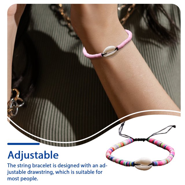 1 Set Braided Bracelets Handcrafted Comfortable Bracelet Exotic Teen Girls Fashion Accessory for Daily Dress Colorful