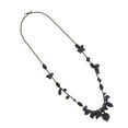 thumbnail image 3 of Premier Designs Purple Beaded Fringe Chain Necklace 28", 3 of 6
